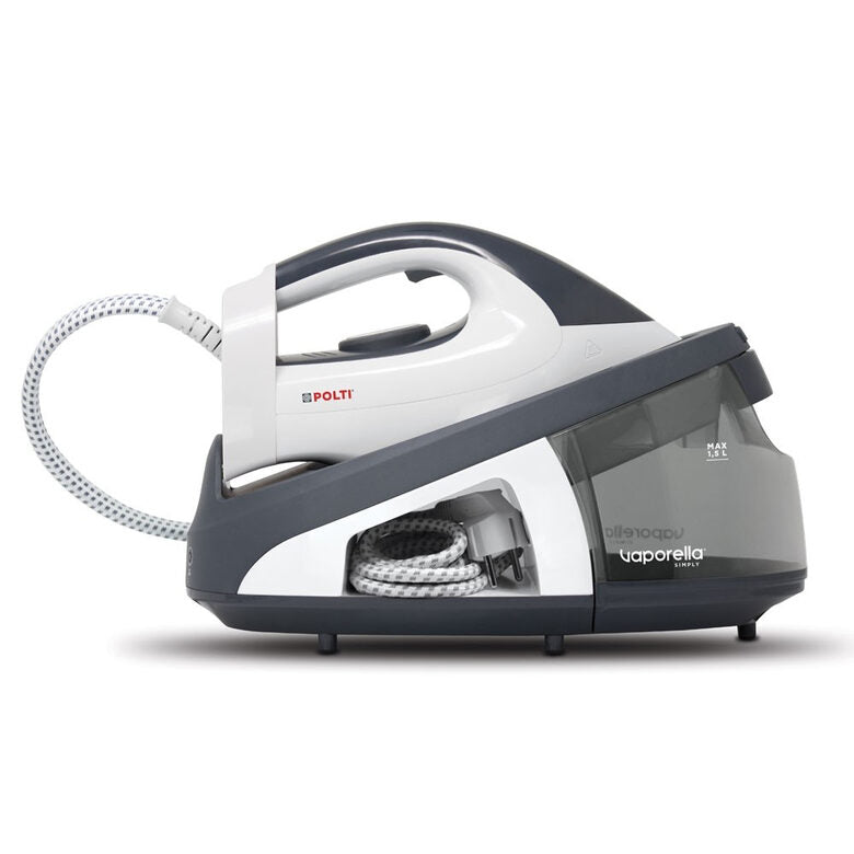 FERRO A CALDAIA POLTI Vaporella Simply VS10.10, Potenza 2200 W, pompa 6,5 bar, Vapore continuo fino a 120 g/min, Sistema anticalcare integrato, Capacità serbatoio 1,5 l, Piastra in Ceramica