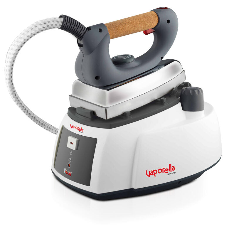 FERRO A CALDAIA POLTI V.LLA 505 PRO, Potenza 1750 W, pompa 3,5 bar, Vapore continuo fino a 90 g/min, Capacità serbatoio 0,9 l, Piastra in - Alluminio