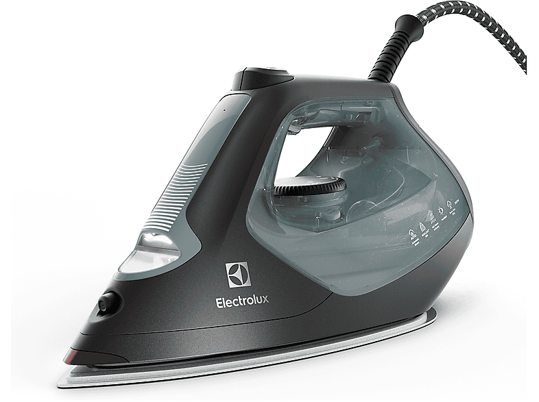 FERRO A VAPORE ELECTROLUX E7SI2-6OG, Potenza massima 2600 W, Colpo di vapore 230 g/min, Vapore continuo fino a 45 Serbatorio acqua 370 ml, Sistema anticalcare integrato, Piastra in Antigraffio RESILIUM Ski 500