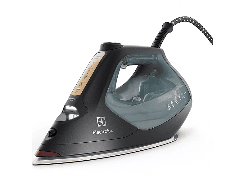 FERRO A VAPORE ELECTROLUX E8SI2-8OG, Potenza massima 2800 W, Colpo di vapore 250 g/min, Vapore continuo fino a 55 Serbatorio acqua 370 ml, Sistema anticalcare integrato, Piastra in Resilium 500