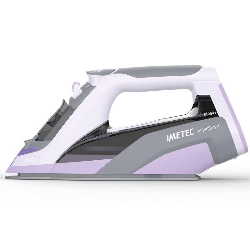 FERRO A VAPORE IMETEC INTELLIFAST, Potenza massima 2400 W, Colpo di vapore 200 g/min, Serbatorio acqua 300 ml, Sistema anticalcare integrato, Piastra in Ceramic Diamond