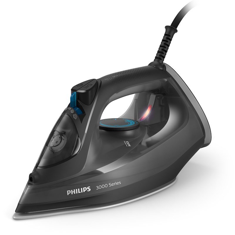 FERRO A VAPORE PHILIPS Serie 3000 DST3041/80, Potenza massima 2600 W, Colpo di vapore 200 g/min, Vapore continuo fino a 40 Serbatorio acqua 300 ml, Sistema anticalcare integrato, Piastra in Ceramica