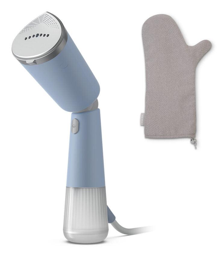 FERRO A VAPORE PORTATILE PHILIPS Serie 5000 STH5020/20, 1400 w, Colpo vapore 24 g/min, Uso verticale e orizzontale, testa regolabile, Protezione antibruciature, Azzurro