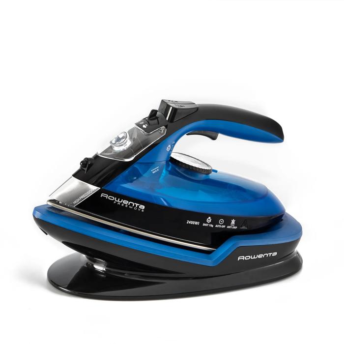 FERRO A VAPORE ROWENTA DE5010, 2400 w, Colpo vapore 120 g/min, Serbatoio 0,25 l, Piastra Microsteam 400 Laser, Spegnimento automatico, Tecnologia senza filo, Nero & Blu FERRO A VAPORE ROWENTA DE5010, 2400 w, Colpo vapore 120 g/min, Serbatoio 0,25 l, Piastra Microsteam 400 Laser, Spegnimento automatico, Tecnologia senza filo, Nero & Blu