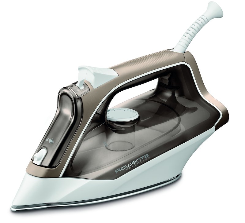 FERRO A VAPORE ROWENTA EFFECTIVE+ DX1635, 2400 w, Colpo vapore 120 g/min, Serbatoio 0,25 l, Piastra in Acciaio inox antigraffio, Protezione antigoccia, Impugnatura comoda, Spegnimento automatico