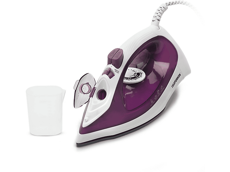 FERRO A VAPORE TELEFUNKEN M09187, Potenza massima 2200 W, Colpo di vapore 25 g/min, Vapore continuo fino a 8 Serbatorio acqua 220 ml, Sistema anticalcare integrato, Piastra in Ceramica