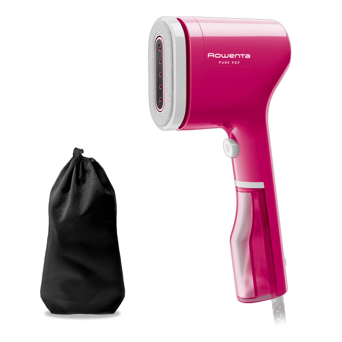 FERRO A VAPORE VERTICALE PORTATILE ROWENTA Pure Pop DR2023, 1300 w, Colpo vapore 20 g/min, Rosa