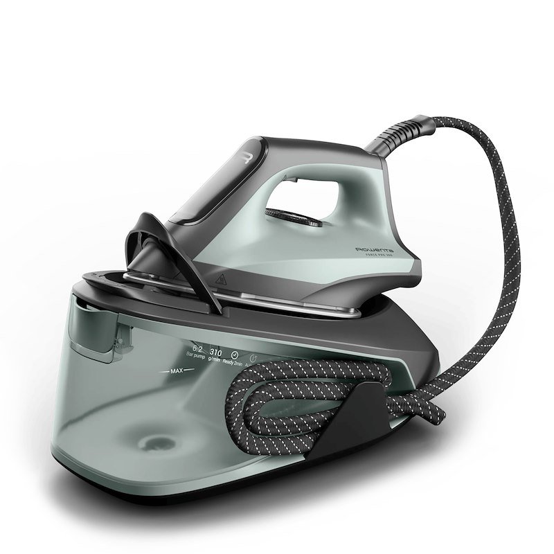 FERRO CALDAIA ROWENTA Force Pro 300 VR5430 , Potenza 2400 W, pompa 6,2 bar, Vapore continuo fino a 120 g/min, Sistema anticalcare integrato, Capacità serbatoio 1,4 l, Piastra in Inox Airglide