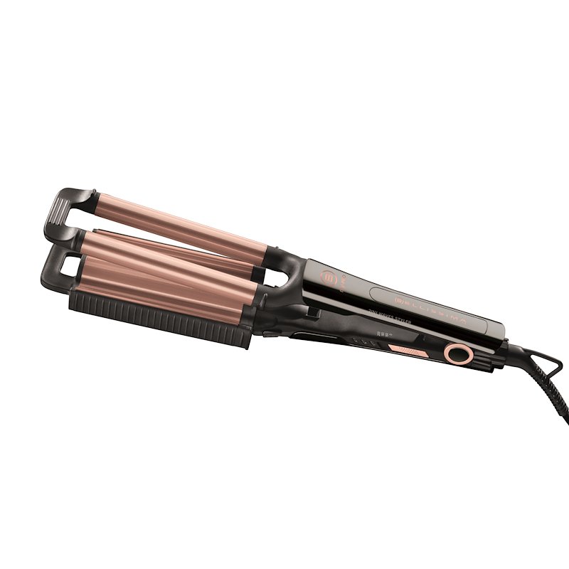 Ferro per capelli BELLISSIMA BEACH WAVES MY PRO, Potenza massima 330 W, in Ceramica, Temperatura max 200 °C, 3 temperature, si riscalda 70 s, NERO Ferro per capelli BELLISSIMA BEACH WAVES MY PRO, Potenza massima 330 W, in Ceramica, Temperatura max 200 °C, 3 temperature, si riscalda 70 s, NERO