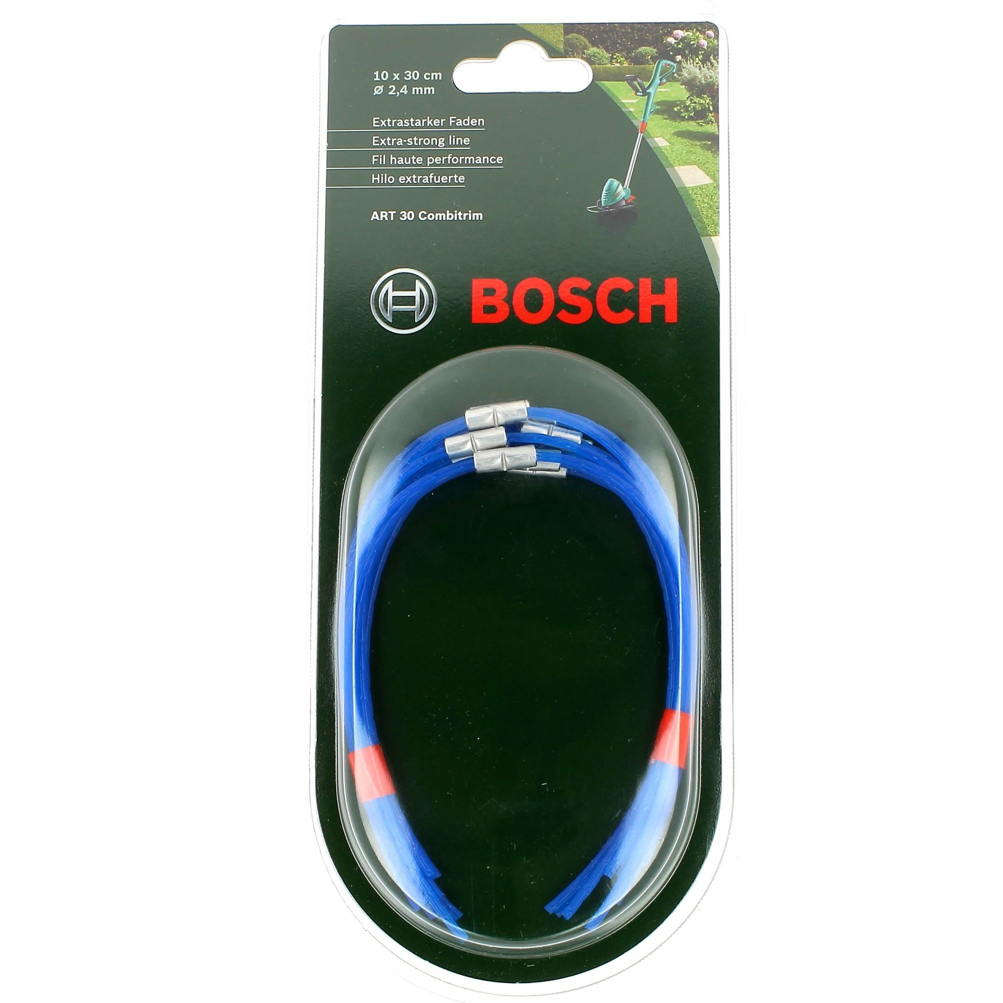 Filo Ad Alte Prestazioni Per 10-30cm /2,4mm Per Tagliabordi Bosch