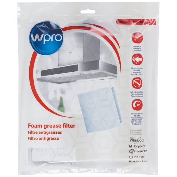 Filtro Antigrasso In Carta 97x47 Per Cappa Whirlpool