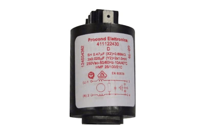 Filtro Antiparassita 0.47 F (x2) 0,68 Mb Per Lavatrice Electrolux 124034362 Filtro Antiparassita 0.47 F (x2) 0,68 Mb Per Lavatrice Electrolux 124034362