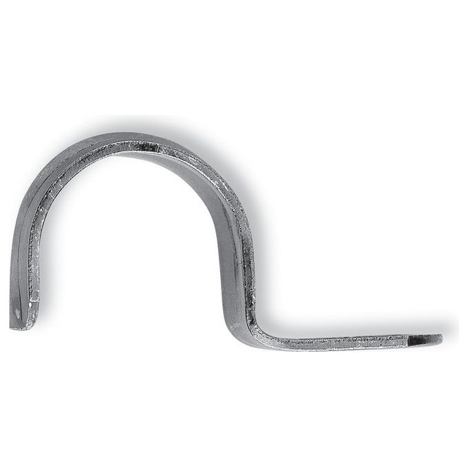 Fischer 1173 Gaffetta per Tubi BSM Aperta Acciaio Zincato Diametro 20 mm Confezione 50 Pezzi