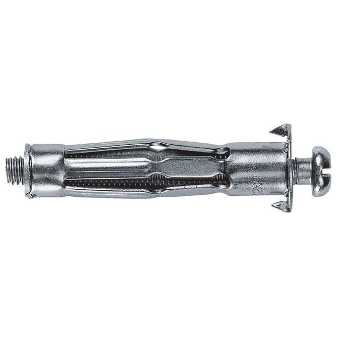 Fischer 519770 HM Tassello Metallico con Vite 4x45 S Acciaio Zincato per Cartongesso e Pannelli Spessore 16-23 mm colore Grigio