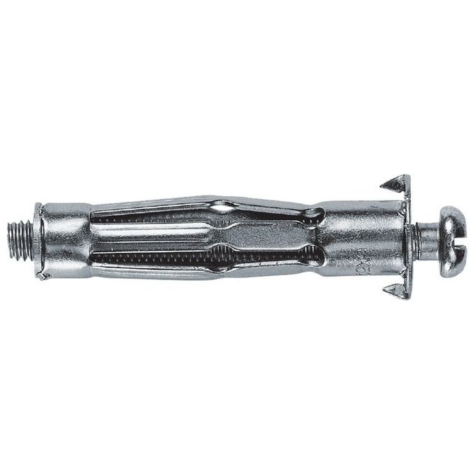 Fischer 519775 HM Tassello in Metallo con Vite Metrica M5 65 mm per Pannelli 20-34 mm 50 Pezzi colore Nero