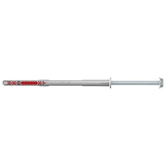 Fischer 562173 DuoXpand Tassello ad espansione 10x200 mm con vite esagonale flangiata premontata colore Grigio