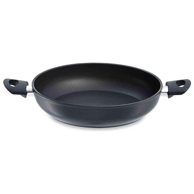 Fissler 045-501-28-100-0 Cenit Pentola da Servizio in Alluminio con Rivestimento Antiaderente a 3 Strati 28 cm 3.1 L Adatta a Tutti i Piani Cottura Inclusa Induzione colore Nero