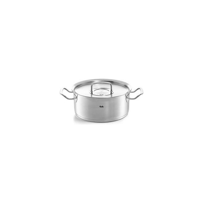 Fissler 084-138-24-000-0 Original-Profi Collection Pentola per arrosti 4.6 L Acciaio inox 18-10 con coperchio in metallo adatta per induzione colore Acciaio inox