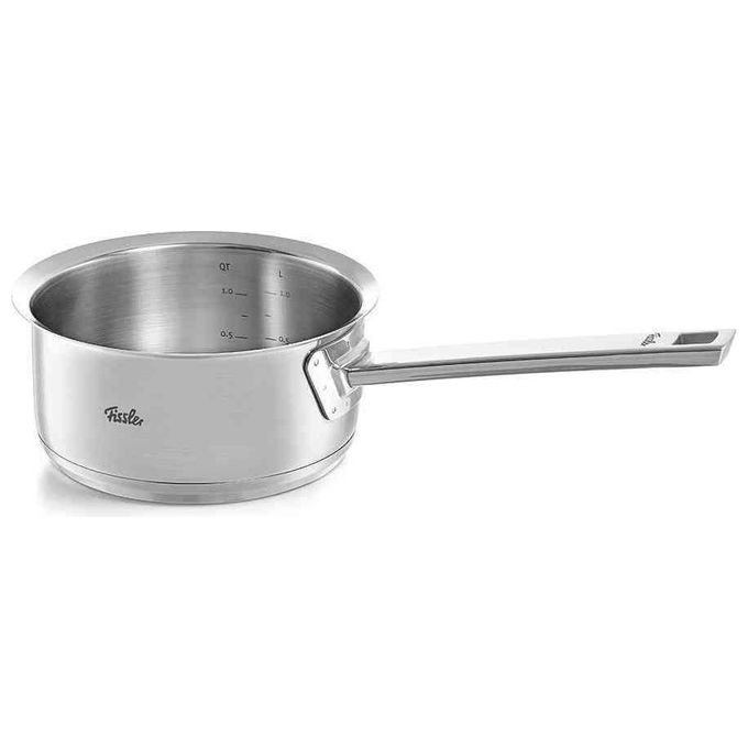 Fissler 084-158-16-100-0 Original Profi Collection Pentola a Manico in Acciaio Inox 18-10 1.4 L con Scala di Misurazione Integrata Adatta a Tutti i Piani Cottura Inclusa Induzione colore Argento