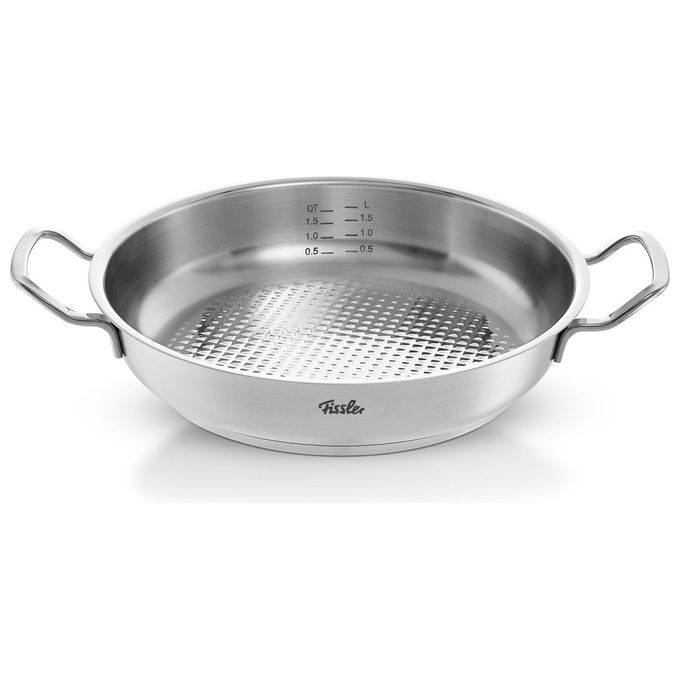 Fissler 084-388-24-100-0 Tegame Acciaio Inox Novogrill Original Profi Collection 24 cm 2 Litri