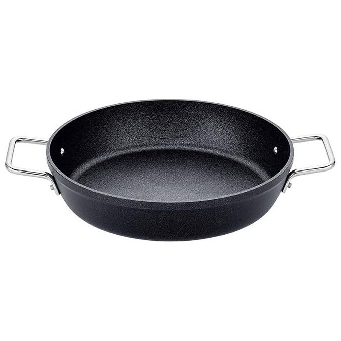 Fissler 156-305-32-100-0 Adamant Tegame 32 cm Antiaderente Resistente ai Graffi Induzione Acciaio Inox colore Nero