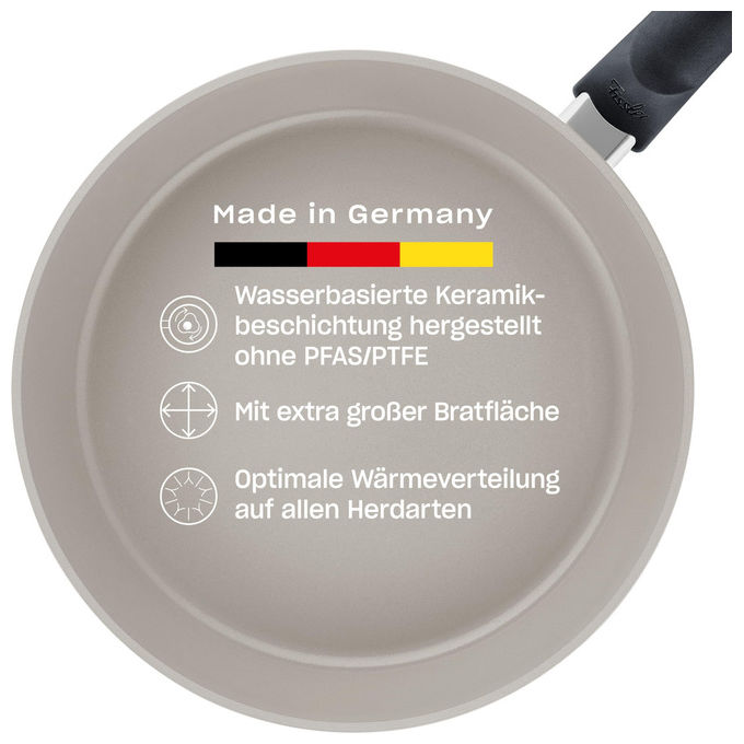 Fissler 159-220-20-100-0 Ceratal Comfort Padella Antiaderente 20 cm Rivestimento Ceramico Senza PFAS Compatibile Induzione colore Grigio Fissler 159-220-20-100-0 Ceratal Comfort Padella Antiaderente 20 cm Rivestimento Ceramico Senza PFAS Compatibile Induzione colore Grigio