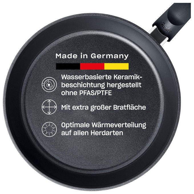 Fissler 159-221-24-100-0 Padella Ceratal Comfort Orbit Black 24 cm Alluminio con Rivestimento in Ceramica Fissler 159-221-24-100-0 Padella Ceratal Comfort Orbit Black 24 cm Alluminio con Rivestimento in Ceramica