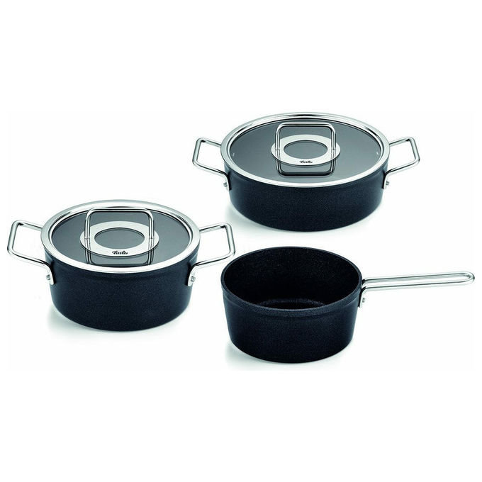 Fissler Adamant Set di pentole 3 pz Alluminio colore Antracite Acciaio inox