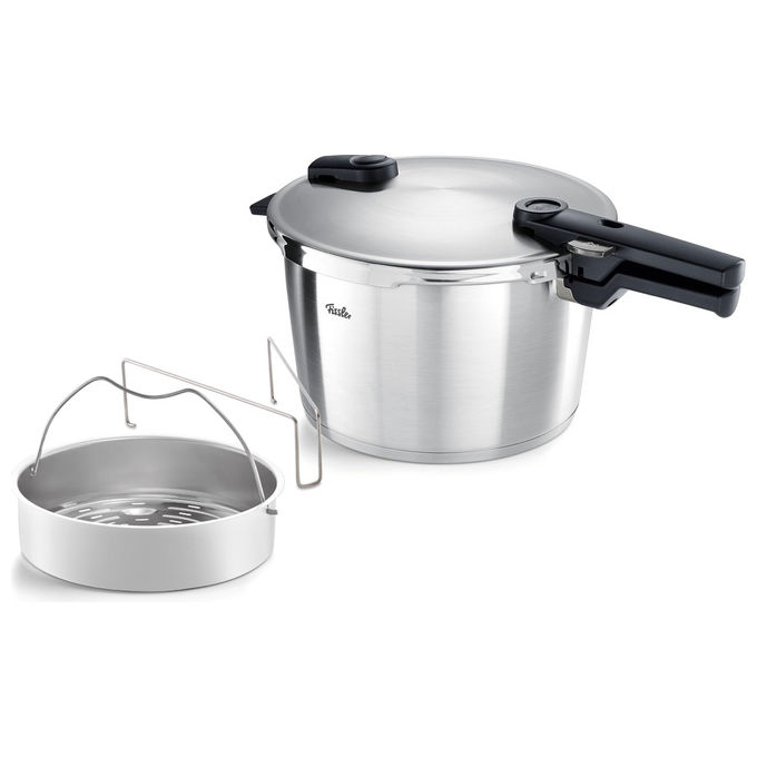 Fissler Vitaquick 602-810-08-070-0 Pentola a Pressione 8 L Diametro 26 cm Acciaio Inox Induzione
