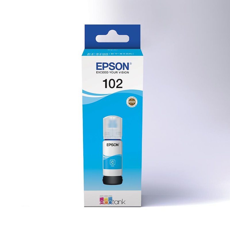 Flacone di inchiostro EPSON Ecotank 102 Ciano Flacone di inchiostro EPSON Ecotank 102 Ciano