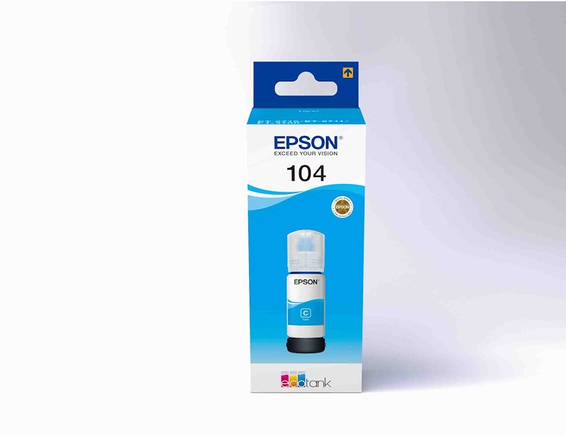 Flacone di inchiostro EPSON Ecotank 104 Ciano