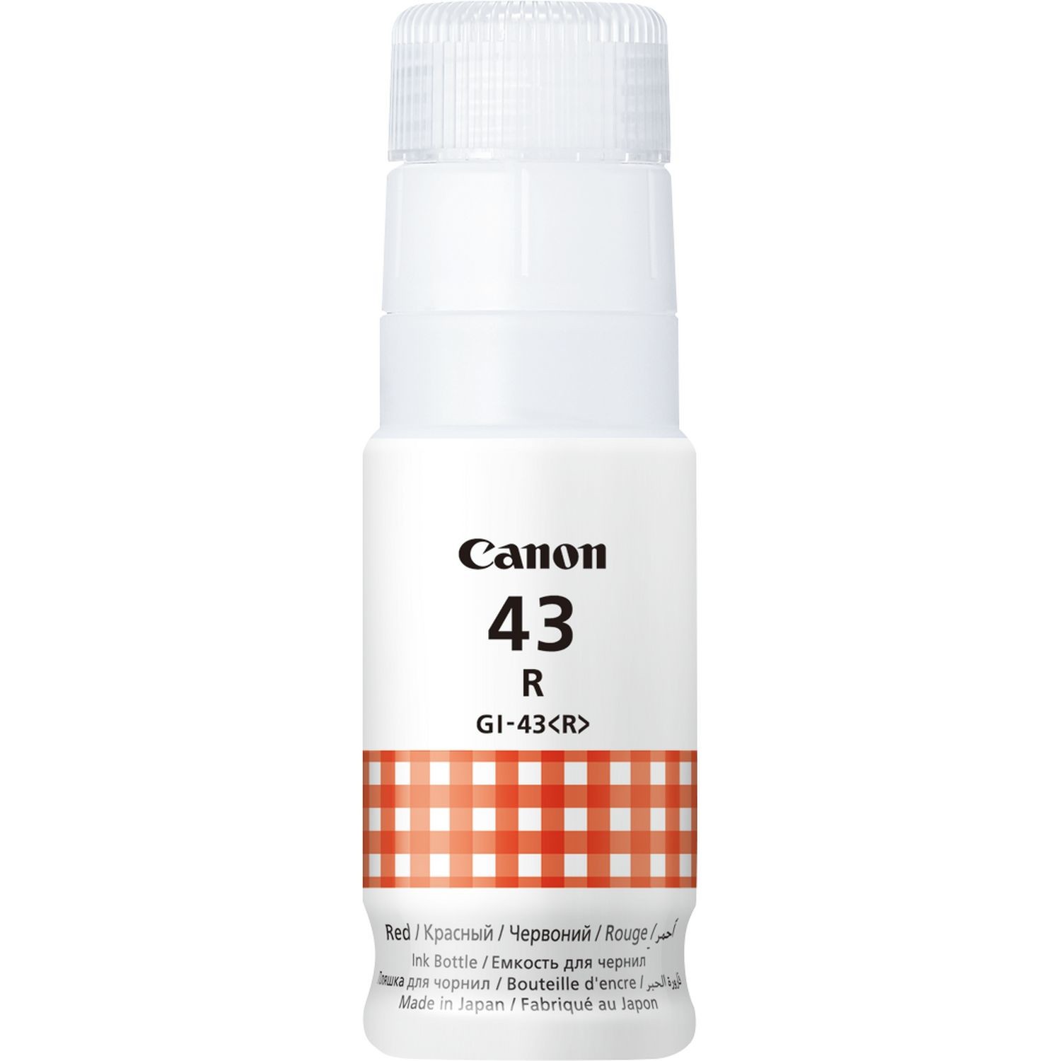 Flacone di inchiostro rosso originale Canon GI43 - GI43R/4716C001 Flacone di inchiostro rosso originale Canon GI43 - GI43R/4716C001