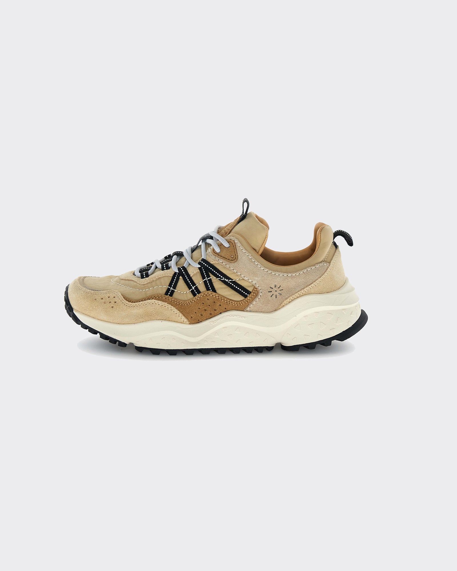 Flower Mountain Sneakers Sanchia Uni Cow Velour-Nylon Desert/Brown/Beige