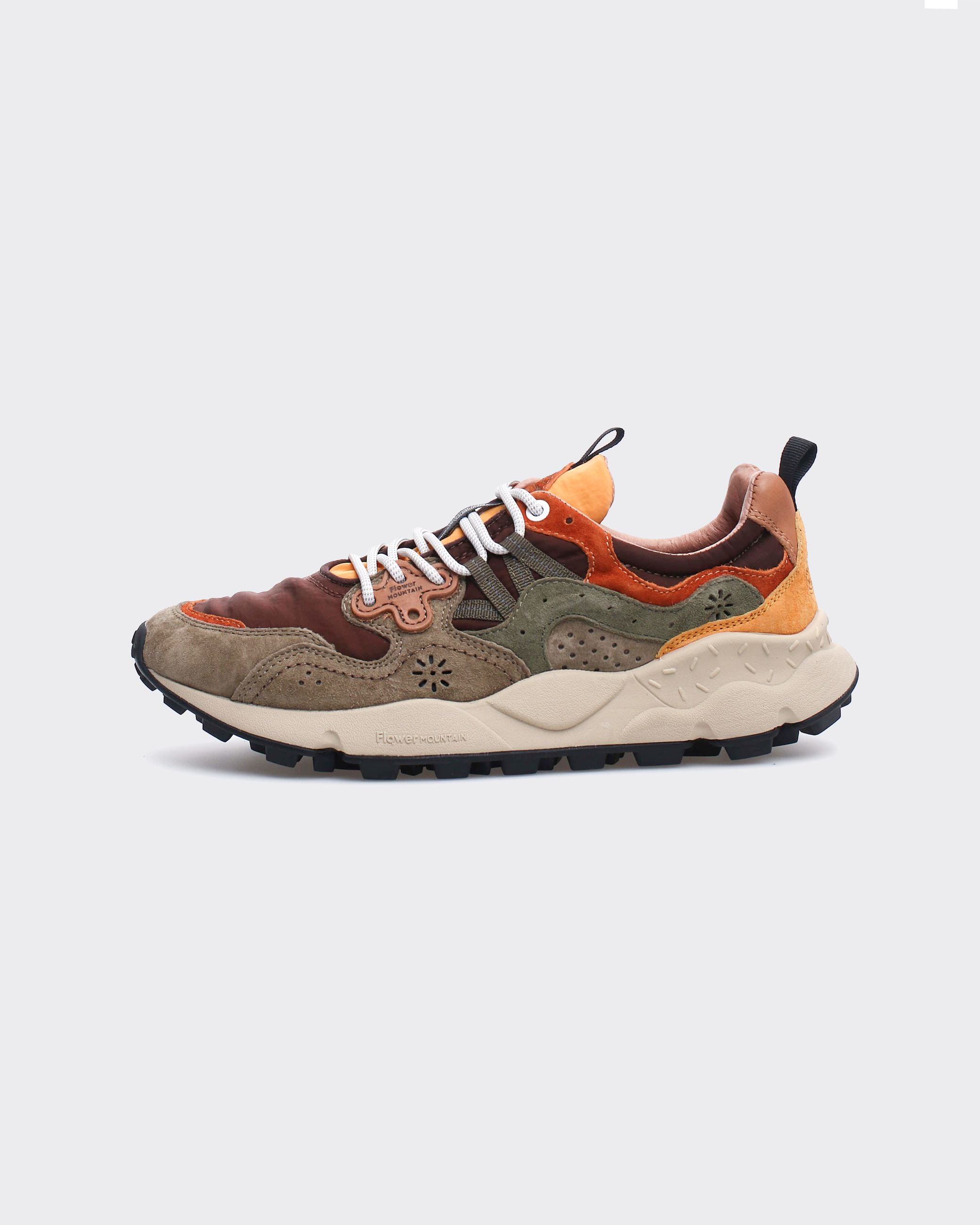 Flower Mountain Sneakers Yamano 3 Uni Suede/Nylon Taupe/Brown