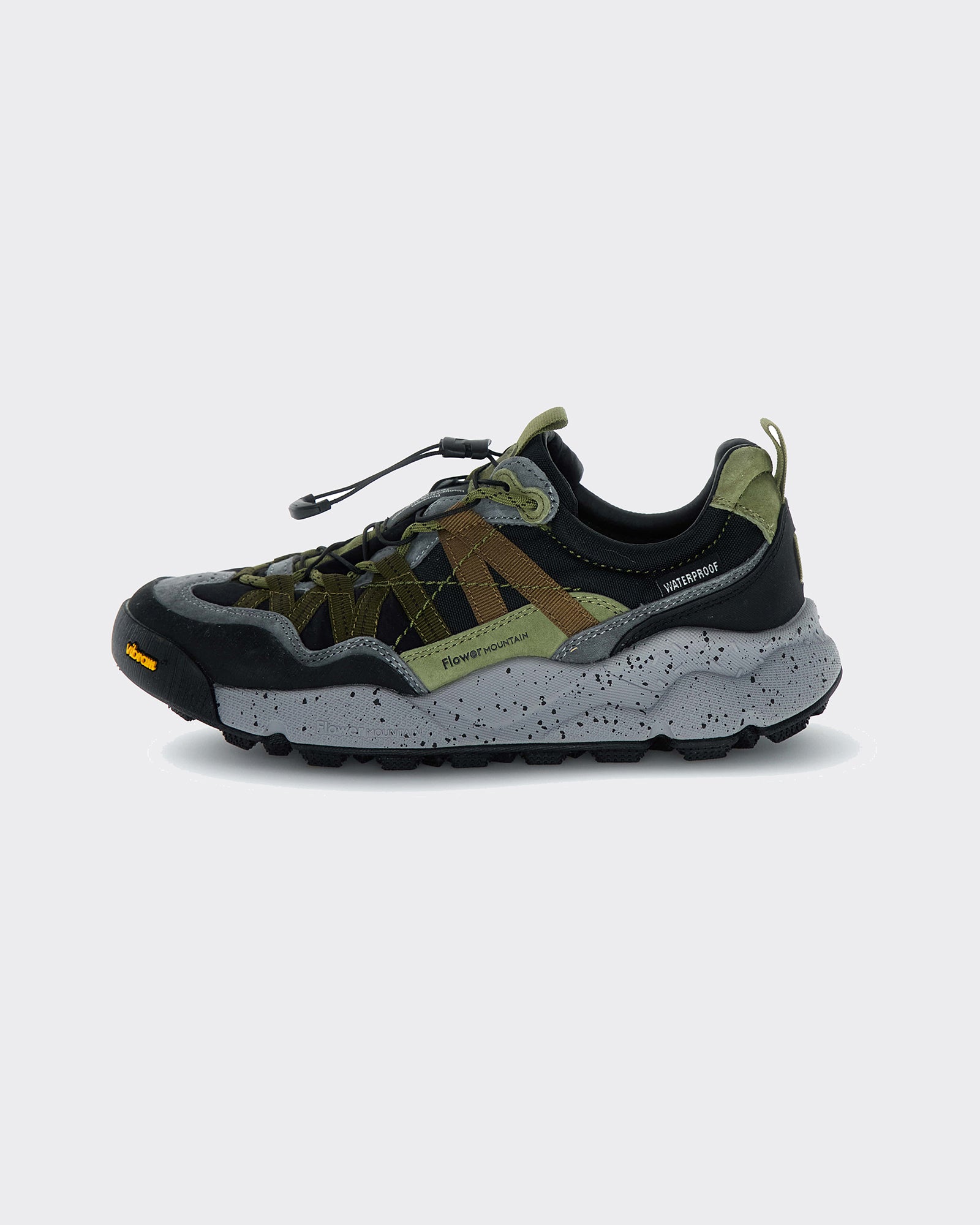 Flower Mountain Snekers Iwano 2 Waterproof Suede/Nylon Anthrachite/Dark Grey/Olive