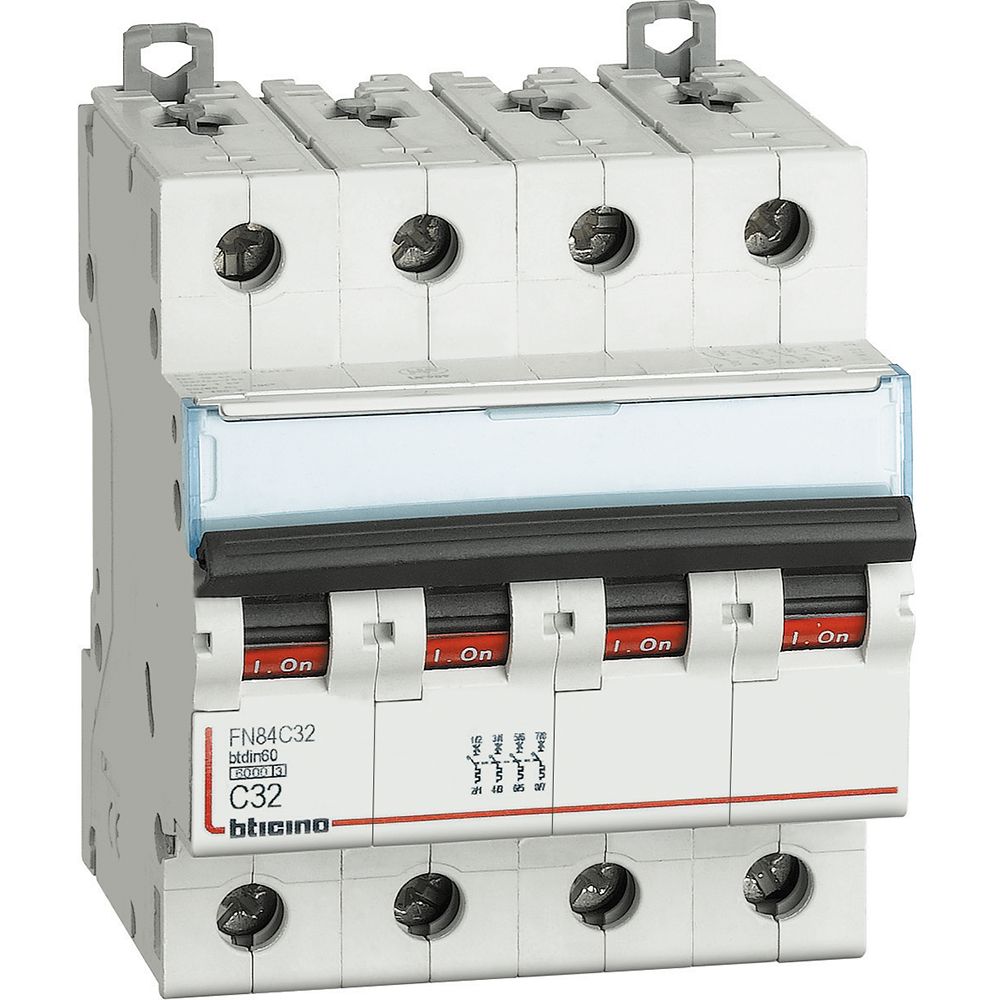 Fn84c32 Interruttore Magnetotermico Modulare Btdin60 4p 32a Curva C - Bticino