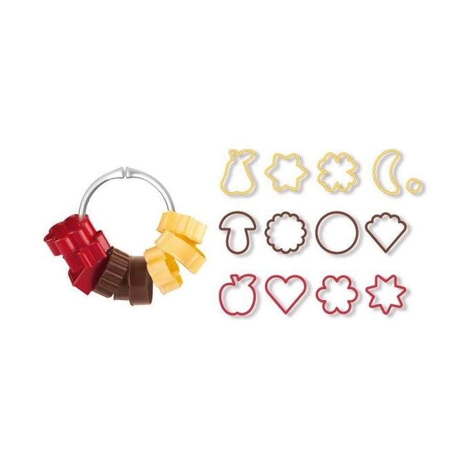 Formine biscotti 13 pz forme tradizionali DELICIA Colori assortiti 630900