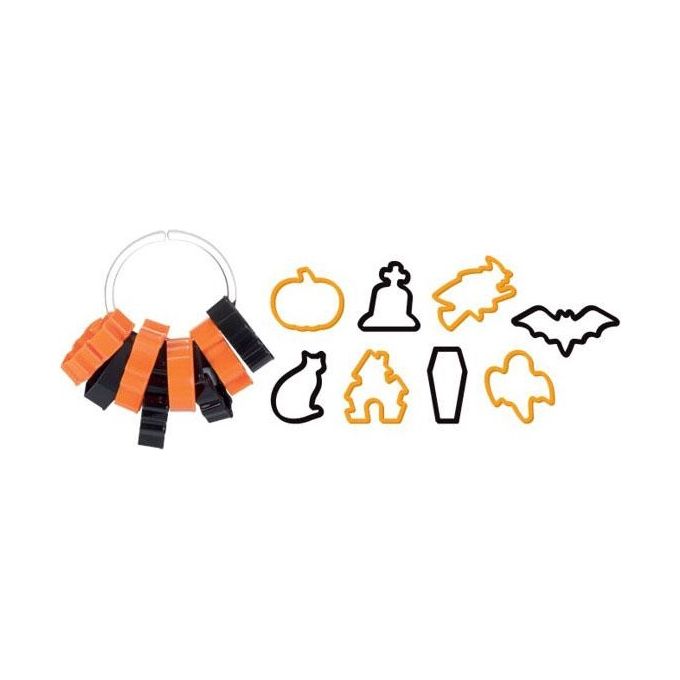Formine biscotti 8 pz forme Halloween DELICIA Colori assortiti 630907