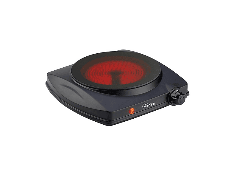 FORNETTO ELETTRICO ARDES FASTO FORNELLO VETROCERAMICA, Assorbimento potenza 1250 W, Zone di cottura 1, Dimensione prima piastra 192 mm, Nero