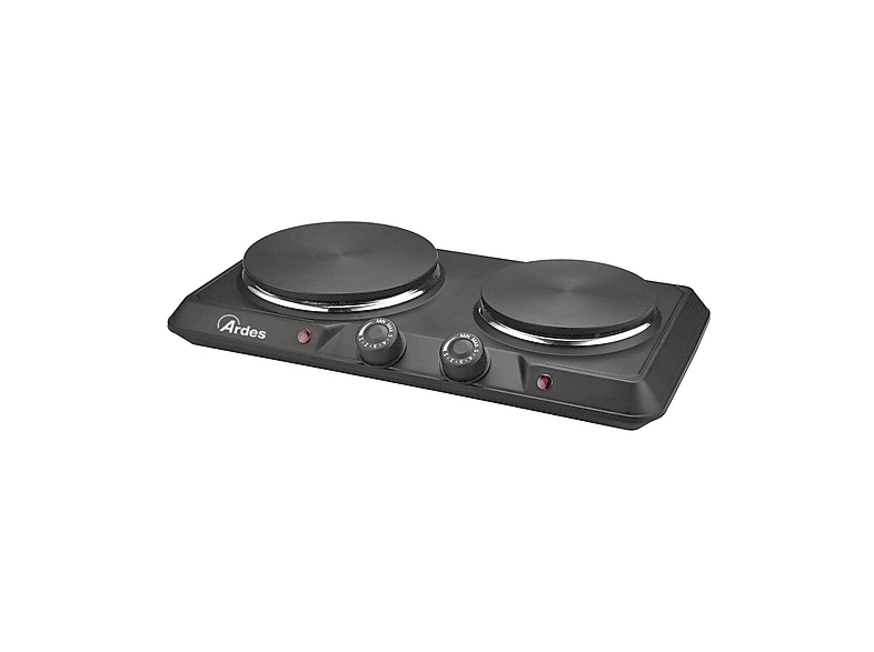 FORNETTO ELETTRICO ARDES FOCUS DUO 1500+1000W, Assorbimento potenza 2500 W, Zone di cottura 2, Dimensione prima piastra 150 mm, Nero