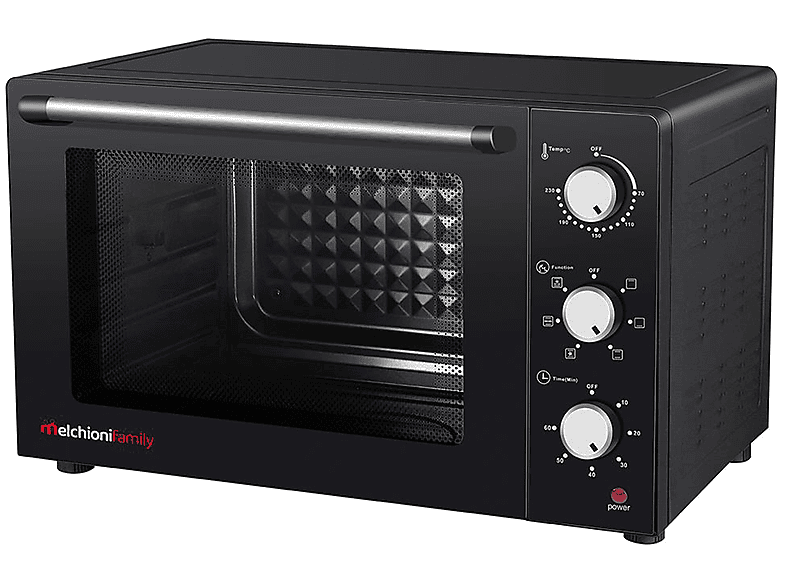 FORNETTO ELETTRICO MELCHIONI FAMILY ENJOY 47, 47 l, Assorbimento max 1700 W, Girarrosto con motore