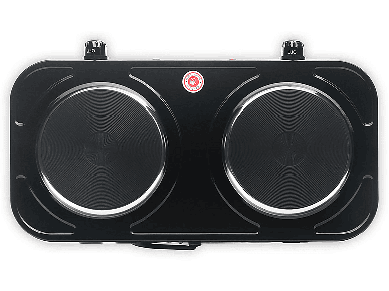 FORNETTO ELETTRICO TELEFUNKEN M01863, Assorbimento potenza 2000 W, Zone di cottura 2, Dimensione prima piastra 154 mm, NERO