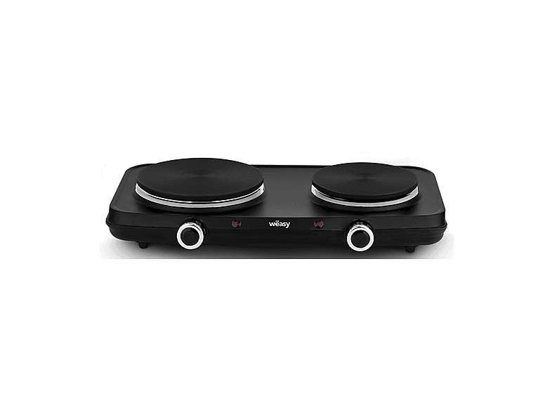 FORNETTO ELETTRICO WEASY PLW225, Assorbimento potenza 2250 W, Zone di cottura 2, Dimensione prima piastra 15 mm, Nero