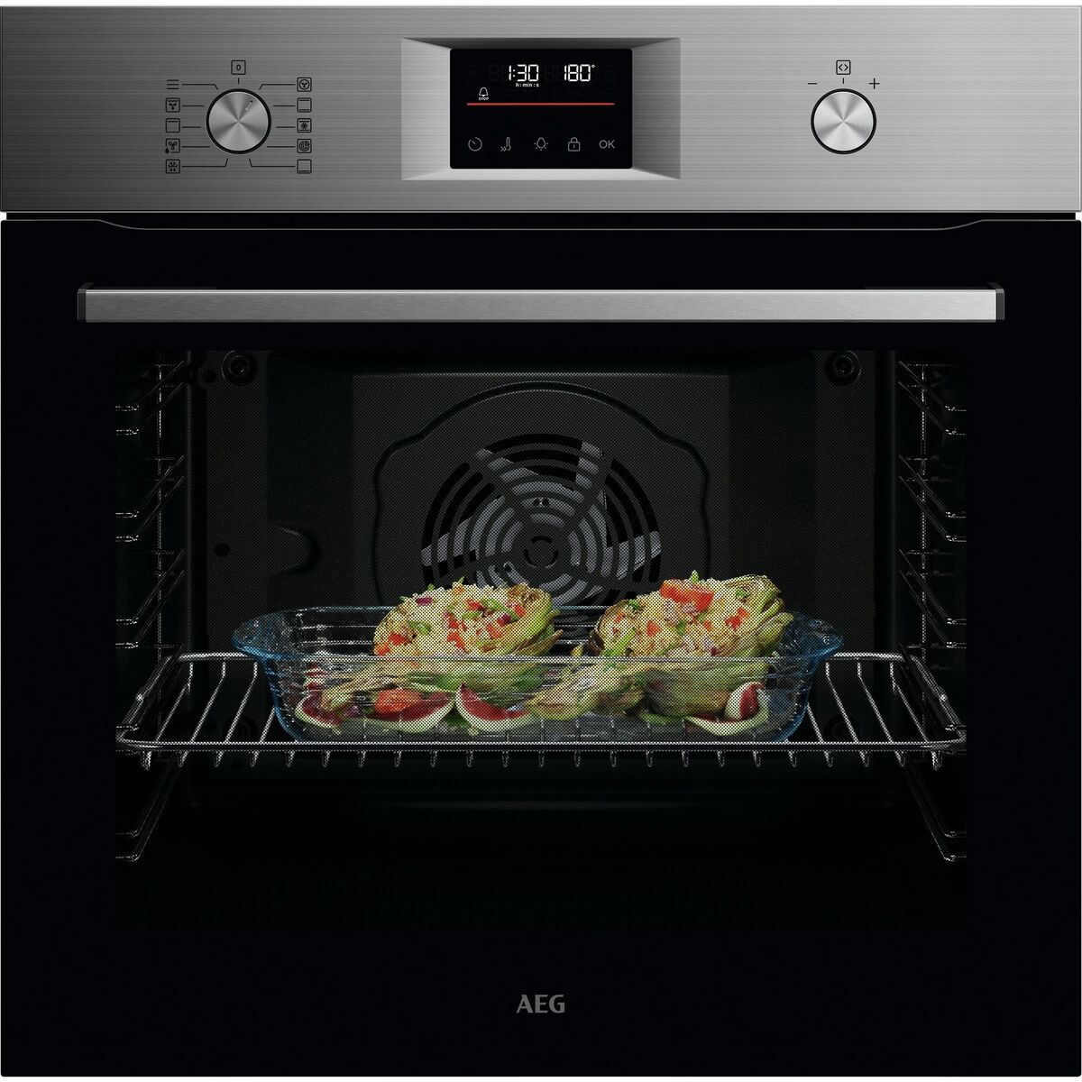 Forno Da Incasso Aeg Ou5pb40sm Pirolitico 72 Litri