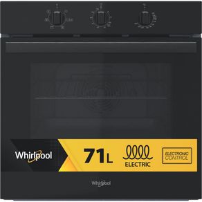 Forno elettrico incasso Whirlpool: colore nero, autopulente - OMR35HR0B 859991659910 Forno elettrico incasso Whirlpool: colore nero, autopulente - OMR35HR0B 859991659910