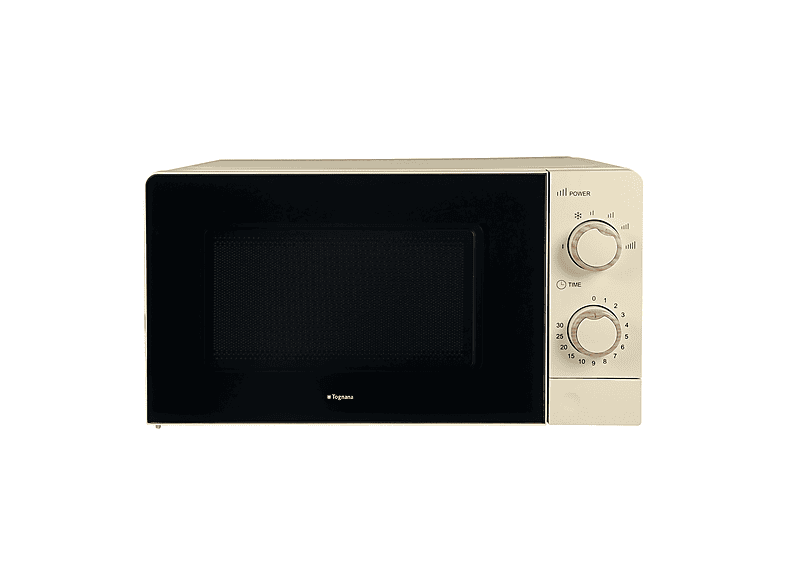 Forno elettrico TOGNANA Microonde IRIDEA 20L con grill Champagne, capacità 20 l, potenza microonde max 1100 W, Funzione grill, Potenza 900 5 livelli di potenza, Cream
