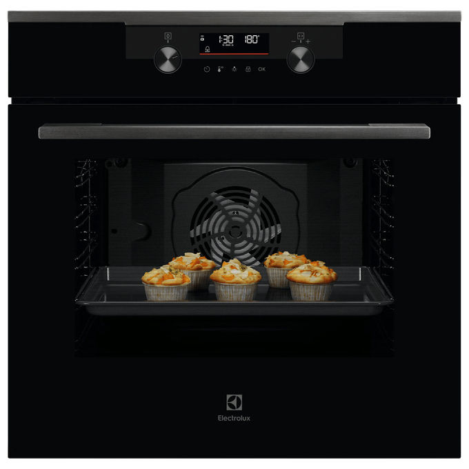 Forno incasso (72Lt) SERIE 500 KODDP66WH SurroundCook con SteamBake Pure black classe A+ (L60cm)