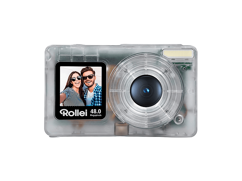 FOTOCAMERA DIGITALE ROLLEI Fotocamera Pocket Trasparente, 5 megapixel, Plastica Trasparente