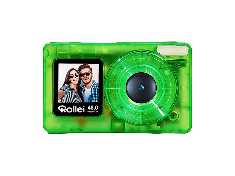 FOTOCAMERA DIGITALE ROLLEI Fotocamera Trasparente, 5 megapixel, Plastica Trasparente Verde