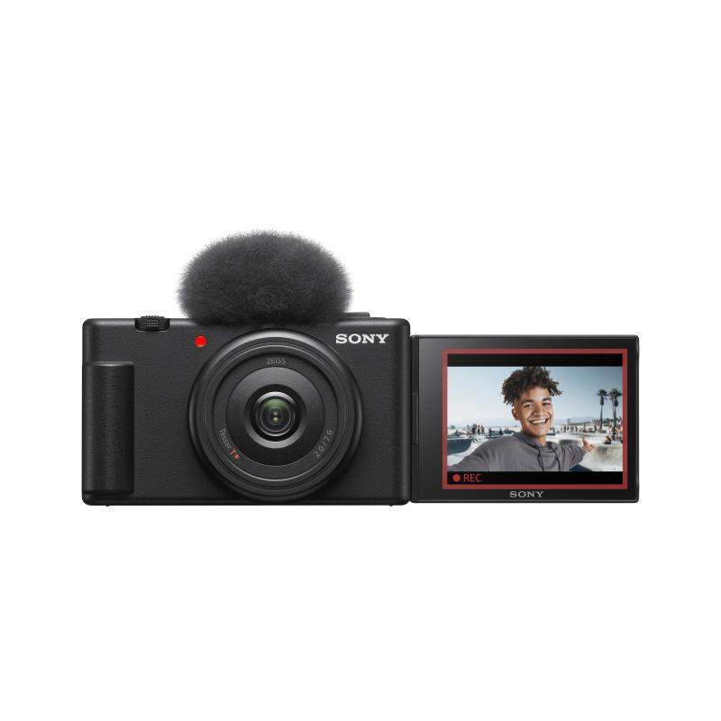 FOTOCAMERA DIGITALE SONY ZV-1F Vlog camera Zoom ottico 1x, 20,1 megapixel, BLACK